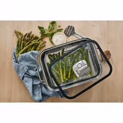 WMF 1741026040 casseruola per arrosto 3,5 L Vetro, Silicone, Acciaio inox - Vista aggiuntiva 4