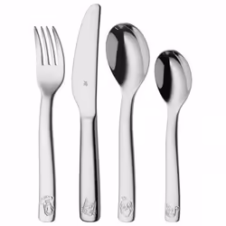 WMF 1283006040, Set di posate per bambini, Acciaio inox, Acciaio inox, 3 anno/i, 4 pz