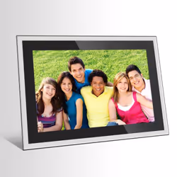 Braun Photo Technik 21253 cornice per foto digitali Nero, Argento 10.1" Touch screen Wi-Fi