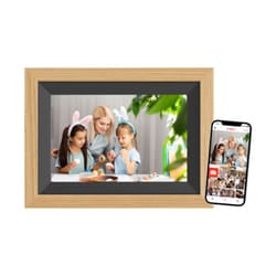 Braun DigiFrame 10B cornice per foto digitali Nero, Legno 25,6 cm (10.1") Touch screen Wi-Fi