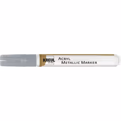 KREUL 46262, 1 pz, Argento, Punta sottile, Multicolore, Rotondo, Medio