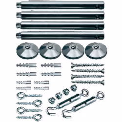 Paulmann 17834, Kit di montaggio, Cromo, Metallo, Soffitto/muro, 1,6 cm, 165 mm