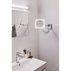 Paulmann Jora specchietto per trucco Quadrato Cromo, Specchio, Bianco - Vista aggiuntiva 6