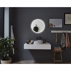 Paulmann HomeSpa Mirra specchio da parete Rotondo Bianco - Vista aggiuntiva 2