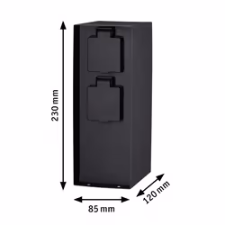 Paulmann 94313 prolunghe e multiple 4 presa(e) AC Esterno Antracite - Vista aggiuntiva 4