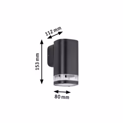 Paulmann Colum Illuminazione da parete da esterno GU10 LED 20 W - Vista aggiuntiva 4