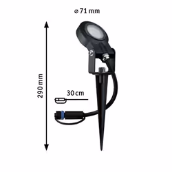 Paulmann 94729 illuminazione da esterno Illuminazione a pavimento da esterno GU10 LED 6,3 W F - Vista aggiuntiva 7