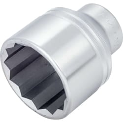 Inserto chiave a bussola 1000Z-55 ∙ Attacco quadro, cavo, 3/4 di pollice (20 mm) ∙ Profilo a doppio esagono esterno ∙ ac 55 mm