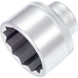 Inserto chiave a bussola 1100Z-75 ∙ Attacco quadro, cavo, 1 pollice (25 mm) ∙ Profilo a doppio esagono esterno ∙ ac 75 mm