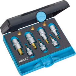 Werkzeug Satz 1557/10 ∙ Attacco quadro, cavo, 1/4 di pollice (6,3 mm), Attacco quadro, cavo, 3/8 di pollice (10 mm), Attacco quadro, cavo, 1/2 di