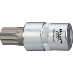 Inserto chiave a bussola giravite per servizio olio 2567-16 ∙ Attacco quadro, cavo, 1/2 di pollice (12,5 mm) ∙ Profilo poligonale interno xzn con