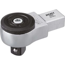 Hazet - Testa ad innesto con cricchetto reversibile 6404 ∙ Attacco quadro ad innesto 14 x 18 mm, massiccio ∙ Attacco quadro, massiccio, 1/2 di