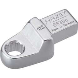 Hazet - Chiave ad anello ad innesto 6630C-8 ∙ Attacco quadro ad innesto 9 x 12 mm, massiccio ∙ Profilo trazione con doppio esagono esterno ∙ ac 8 mm