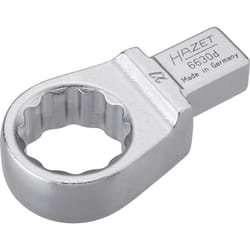 Chiave ad anello ad innesto 6630D-27 ∙ Attacco quadro ad innesto 14 x 18 mm, massiccio ∙ Profilo trazione con doppio esagono esterno ∙ ac 27 mm