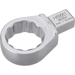 Chiave ad anello ad innesto 6630D-34 ∙ Attacco quadro ad innesto 14 x 18 mm, massiccio ∙ Profilo trazione con doppio esagono esterno ∙ ac 34 mm