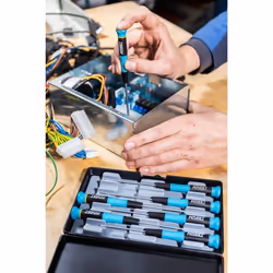 HAZET Elektronik-Schraubendreher-Satz 805/7, 7-teilig Set Offset screwdriver - Vista aggiuntiva 4