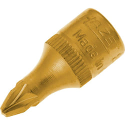 Inserto chiave a bussola per giraviti 8507-PZ2 ∙ Attacco quadro, cavo, 1/4 di pollice (6,3 mm) ∙ Profilo Pozidriv pz ∙ ac PZ2