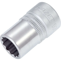 Inserto chiave a bussola 900AZ-9/16 ∙ Attacco quadro, cavo, 1/2 di pollice (12,5 mm) ∙ Profilo trazione con doppio esagono esterno ∙ ac 9/16″