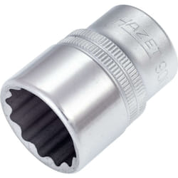 Hazet - Inserto chiave a bussola 900Z-22 ∙ Attacco quadro, cavo, 1/2 di pollice (12,5 mm) ∙ Profilo trazione con doppio esagono esterno ∙ ac 22 mm