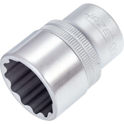 Hazet - Inserto chiave a bussola 900Z-24 ∙ Attacco quadro, cavo, 1/2 di pollice (12,5 mm) ∙ Profilo trazione con doppio esagono esterno ∙ ac 24 mm