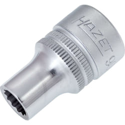 Inserto chiave a bussola 900Z-9 ∙ Attacco quadro, cavo, 1/2 di pollice (12,5 mm) ∙ Profilo trazione con doppio esagono esterno ∙ ac 9 mm