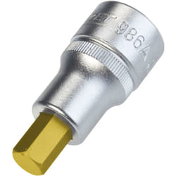 Inserto chiave a bussola per giraviti 986A-3/8 ∙ Attacco quadro, cavo, 1/2 di pollice (12,5 mm) ∙ Profilo esagonale interno ∙ ac 3/8″