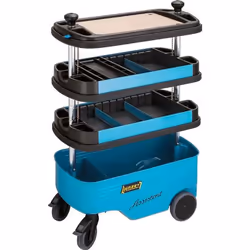 HAZET Assistent 166C, Metallo, Plastica, Nero, Blu, 300 kg, 398 mm, 725 mm, 1102 mm