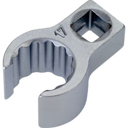 Hazet - Chiave ad anello ∙ aperto 848Z-17 ∙ Attacco quadro, cavo, 3/8 di pollice (10 mm) ∙ Profilo a doppio esagono esterno ∙ ac 17 mm ∙ Attacco