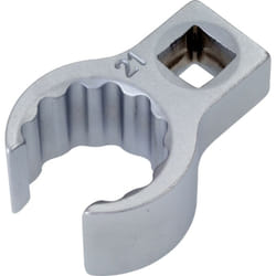 Hazet - Chiave ad anello ∙ aperto 848Z-22 ∙ Attacco quadro, cavo, 3/8 di pollice (10 mm) ∙ Profilo a doppio esagono esterno ∙ ac 22 mm ∙ Attacco