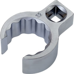 Hazet - Chiave ad anello ∙ aperto 848Z-32 ∙ Attacco quadro, cavo, 1/2 di pollice (12,5 mm) ∙ Profilo a doppio esagono esterno ∙ ac 32 mm ∙ Attacco