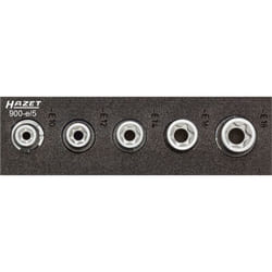 Inserto chiave a bussola 900-E/5 ∙ Attacco quadro, cavo, 1/2 di pollice (12,5 mm) ∙ Profilo esterno torx® ∙ 5-pezzi ∙ E10 – E18