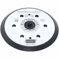Platorello a 15 fori ∙ ⌀ 150 mm con 5 ⁄ 16 " filetto ∙ durezza media con rinforzo dorsale in fibra Per smerigliatrice eccentr ...