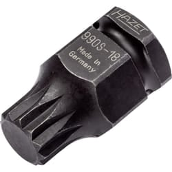 Inserto chiave a bussola per giraviti e avvitatori ad impulso 990S-18 ∙ Attacco quadro, cavo, 1/2 di pollice (12,5 mm), Attacco esagonale esterno 24