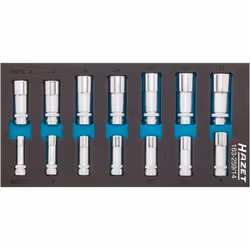 Safety-Insert-System HAZET (SIS) Made in Germany Attacco: Attacco quadro, cavo, 3/8 di pollice (10 mm) Presa di forza: Profil ...