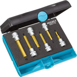 Serie di inserti chiave a bussola per giraviti 8801/6 ∙ Attacco quadro, cavo, 3/8 di pollice (10 mm) ∙ Profilo esagonale interno ∙ 6-pezzi ∙ 4 – 10