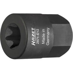 Hazet - Inserto turbocompressore / raccordo a gomito 2871-E12 ∙ Attacco esagonale esterno 17 mm ∙ Profilo esterno torx® ∙ ac E12