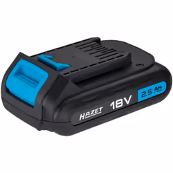 Batteria ∙ singola Ioni di litio, 18 Volt ∙ 2,5 Ah (amperora) Tempo di ricarica circa 35 minuti (su HAZET 9212-03) Per 9212-3 ...
