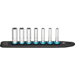 Hazet - SmartRail con 7 slot 850LG-SR/7 ∙ Attacco quadro, cavo, 1/4 di pollice (6,3 mm) ∙ Profilo trazione esagono esterno ∙ 7-pezzi ∙ 5,5 ∙ 6 ∙ 7 ∙