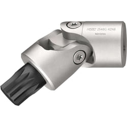 Hazet - Inserto a snodo 2548G-XZN8 ∙ Attacco quadro, cavo, 1/4 di pollice (6,3 mm) ∙ Profilo poligonale interno xzn ∙ ac M8