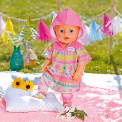 BABY born Deluxe Trendy Poncho Set di vestiti per bambola