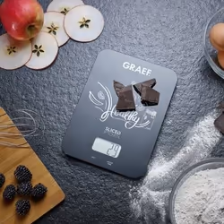 Graef Family Line Nero Superficie piana Quadrato Bilancia da cucina elettronica