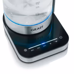 Graef WK350 bollitore elettrico 1 L 2000 W Nero, Acciaio inox, Trasparente - Vista aggiuntiva 4