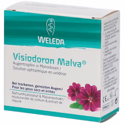 Weleda Visiodoron Malva Gocce Oculari è un collirio con ialuronato di sodio e estratto di malva. Contiene acido ialuronico no ...
