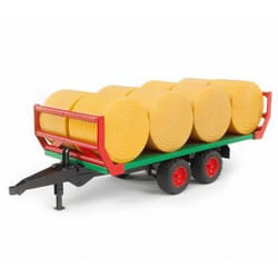 BRUDER Bale transport trailer with 8 round bales parte e accessorio di modellino in scala