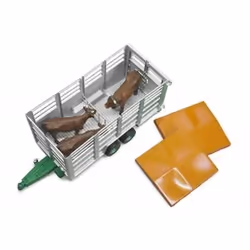 BRUDER Livestock trailer with 1 cow parte e accessorio di modellino in scala Carrello - Vista aggiuntiva 4