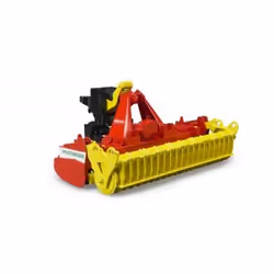 BRUDER Pöttinger Lion 3002, Rosso, Giallo