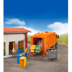 BRUDER Garbage can set parte e accessorio di modellino in scala