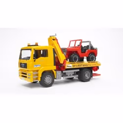 BRUDER MAN TGA Breakdown truck with cross country vehicle - Vista aggiuntiva 4