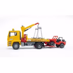 BRUDER MAN TGA Breakdown truck with cross country vehicle - Vista aggiuntiva 7