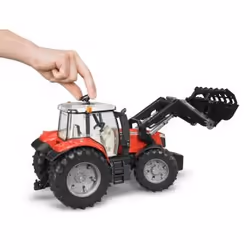 BRUDER Massey Ferguson 7624 with frontloader - Vista aggiuntiva 7